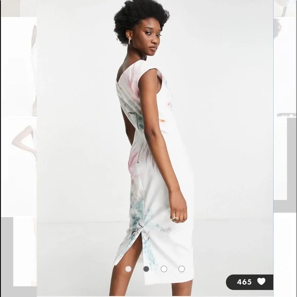 Ted Baker Soozie Serendipity Printed Bodycon Dress - Picture 3 of 12